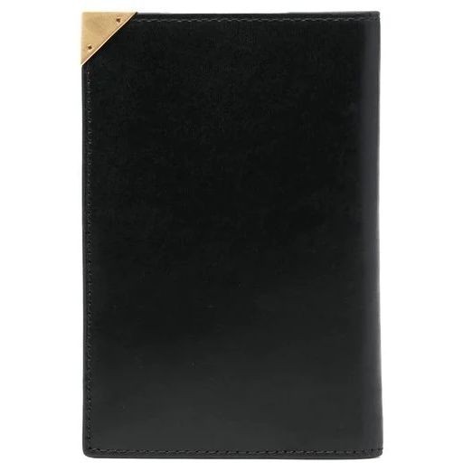 CALVIN KLEIN Piniginė vyrams, Juoda, CUT CORNER PASSPORT HOLDER 4CC 2