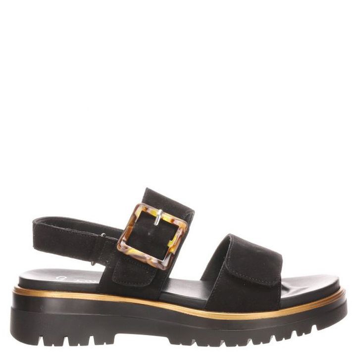 ARA Basutės moterims, Juoda, Malaga sandals