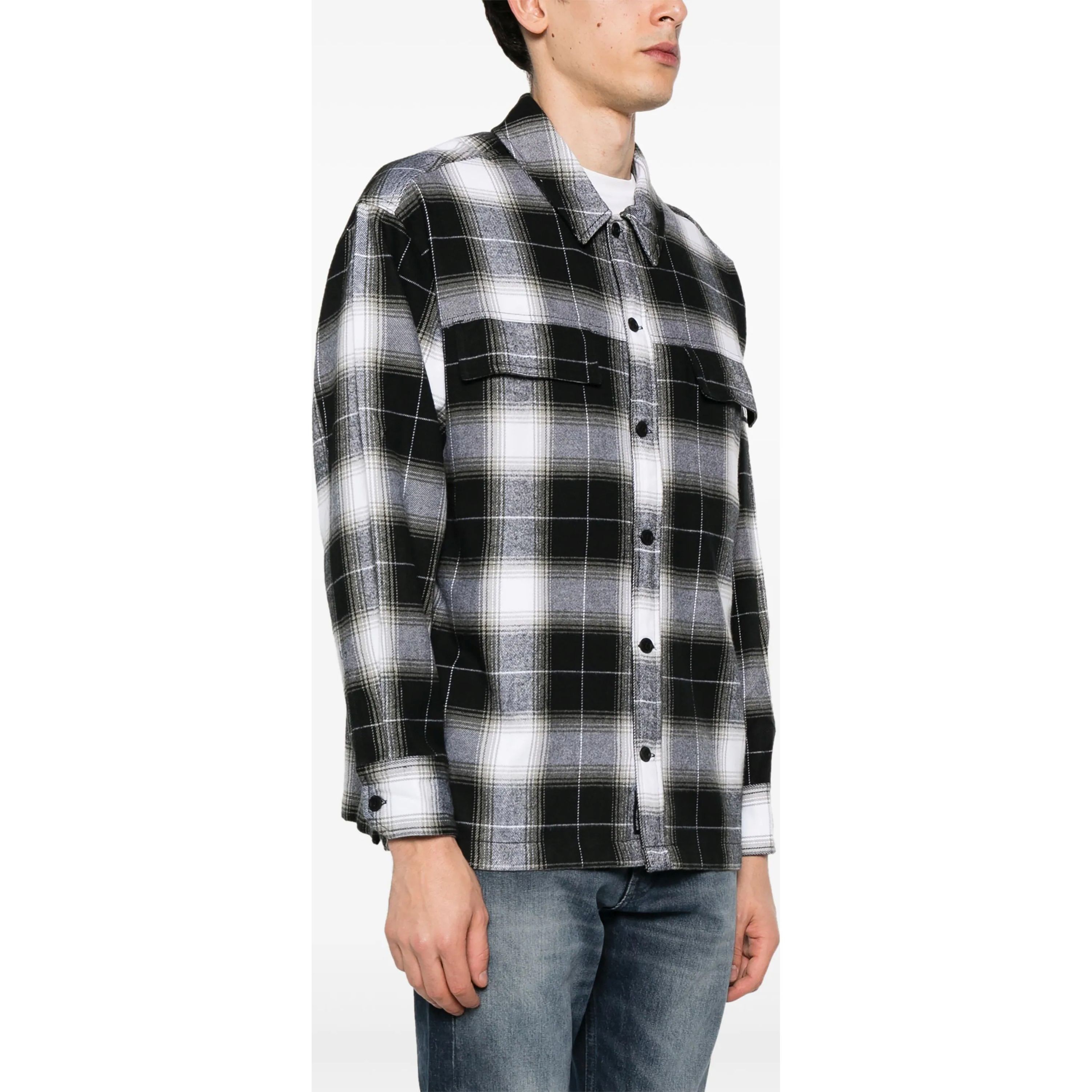 CALVIN KLEIN JEANS Marškiniai ilgomis rankovėmis vyrams, Juoda, L/s shirt 2