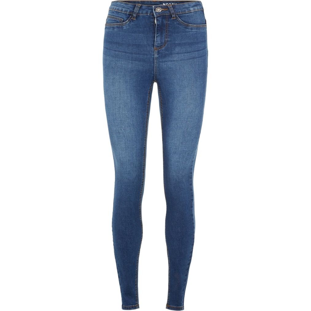 NOISY MAY Tiesūs džinsai moterims, Mėlyna, NMCALLIE HW SKINNY BL 1