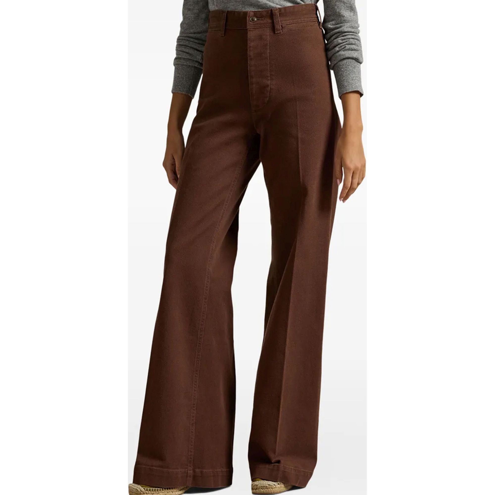 POLO RALPH LAUREN Kelnės moterims, Ruda, Woven-flare-pants 2