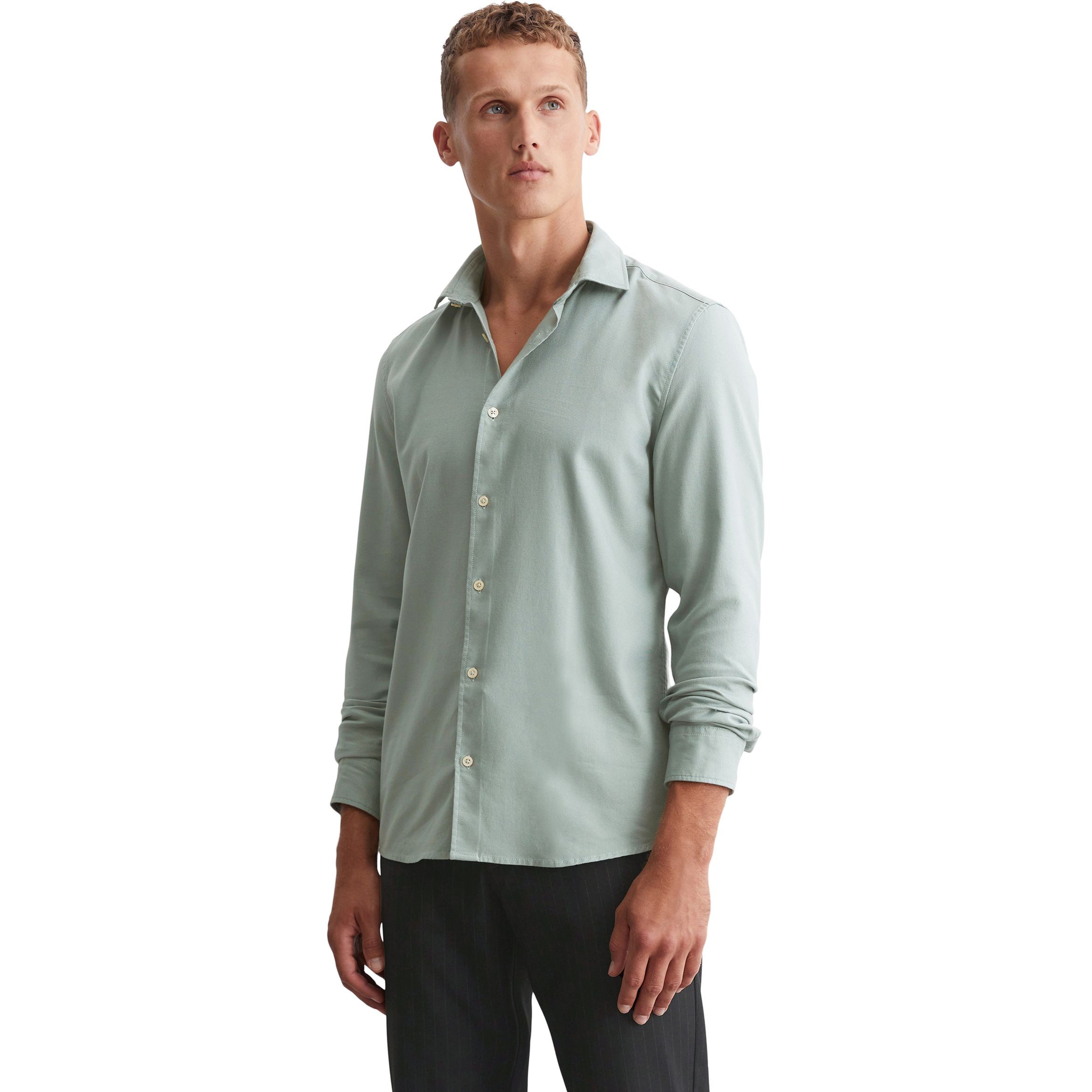 MARC O'POLO Marškiniai ilgomis rankovėmis vyrams, Žalia, Shirts lon 430728042256 2