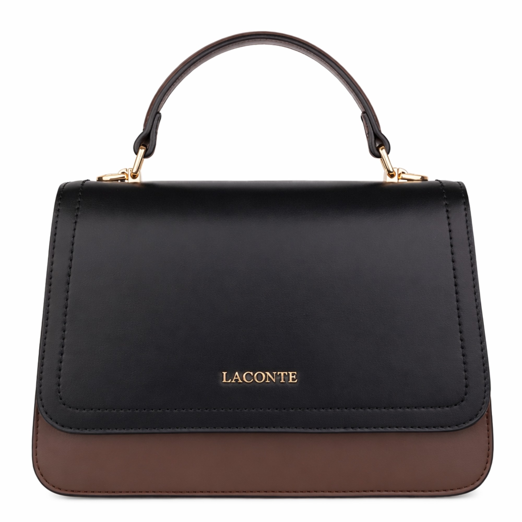 LA CONTE Rankinė per petį moterims, Juoda, Crossbody 1