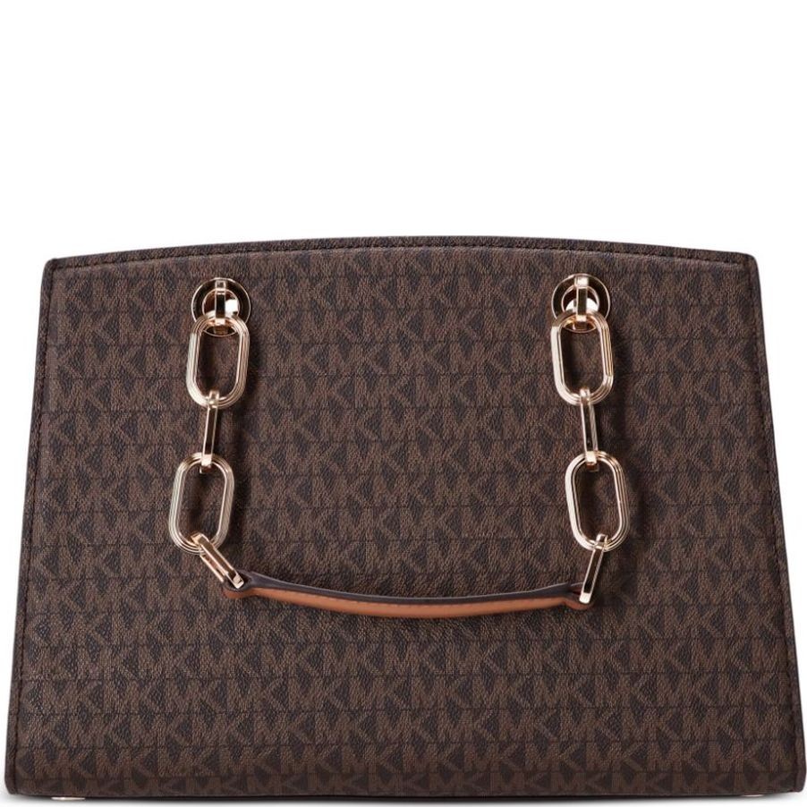 MICHAEL KORS Delninukė vyrams, Ruda, Medium satchel 2