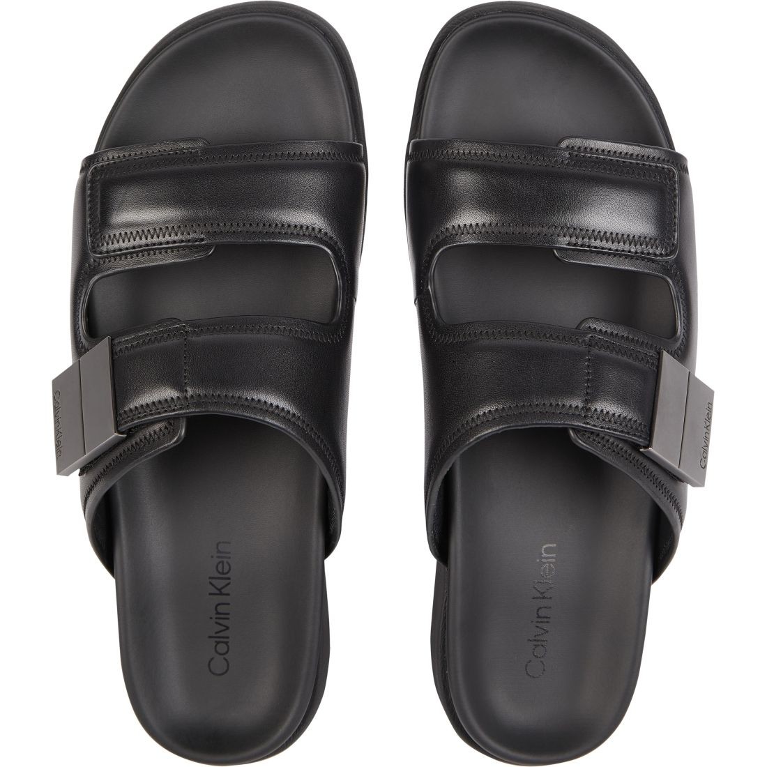 CALVIN KLEIN Šlepetės vyrams, Juoda, Double strap sandal 6