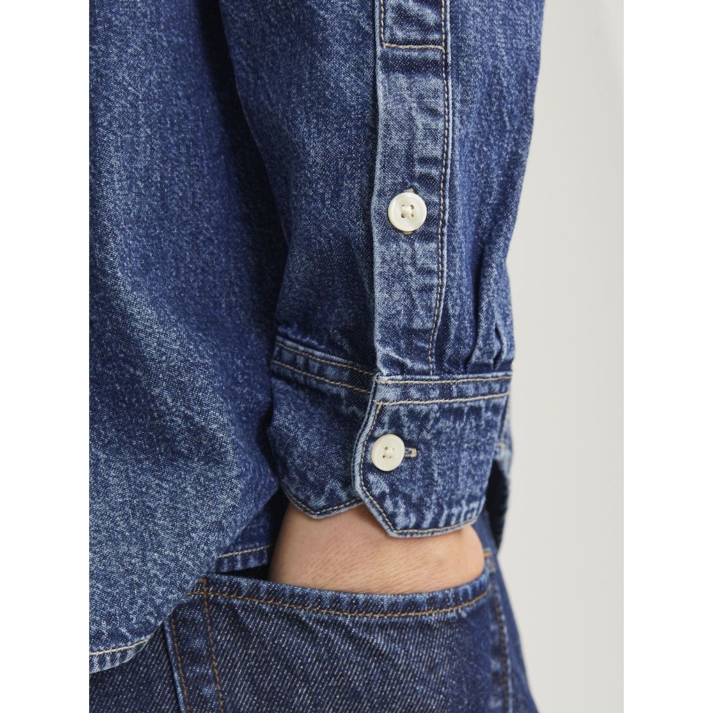 JACK & JONES Marškiniai ilgomis rankovėmis vyrams, Mėlyna, Creek 2