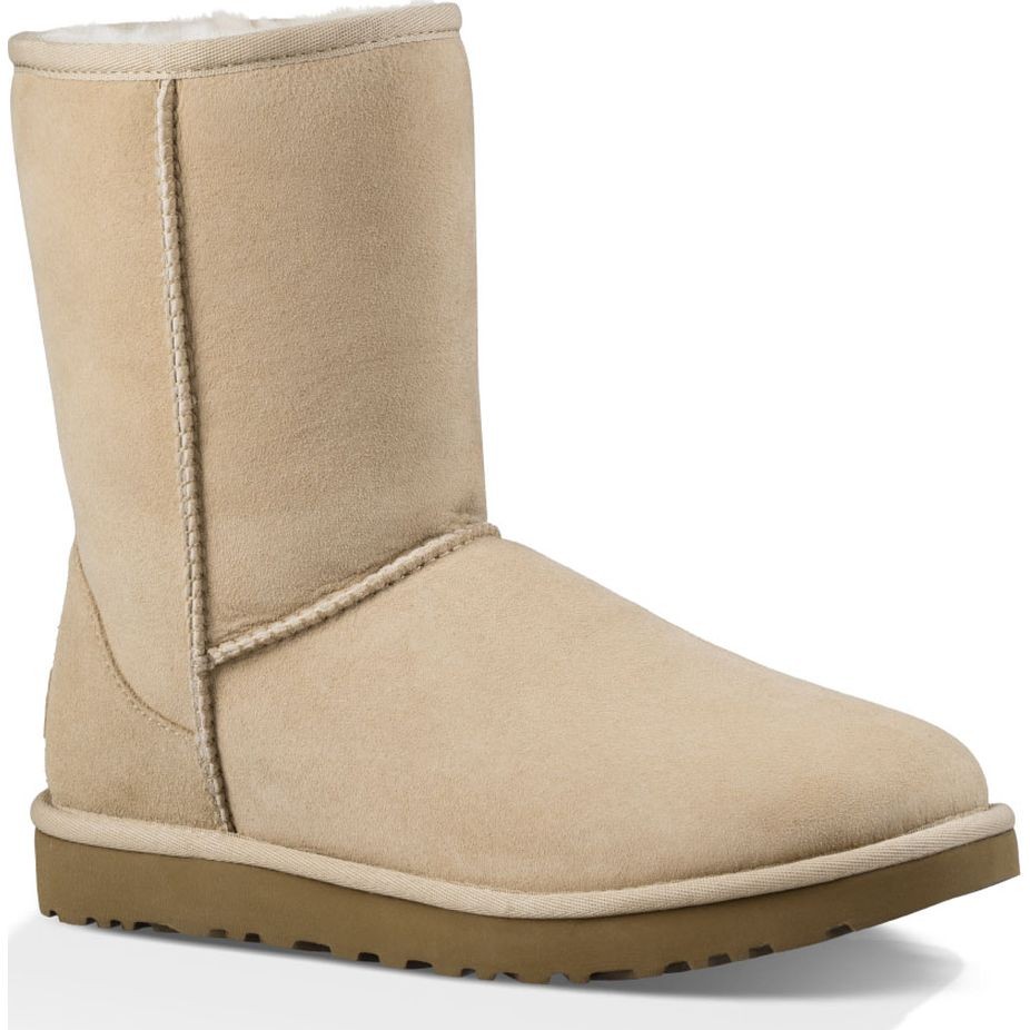 UGG Pašiltinti auliniai moterims, Smėlio, Classic short II warm boots 3