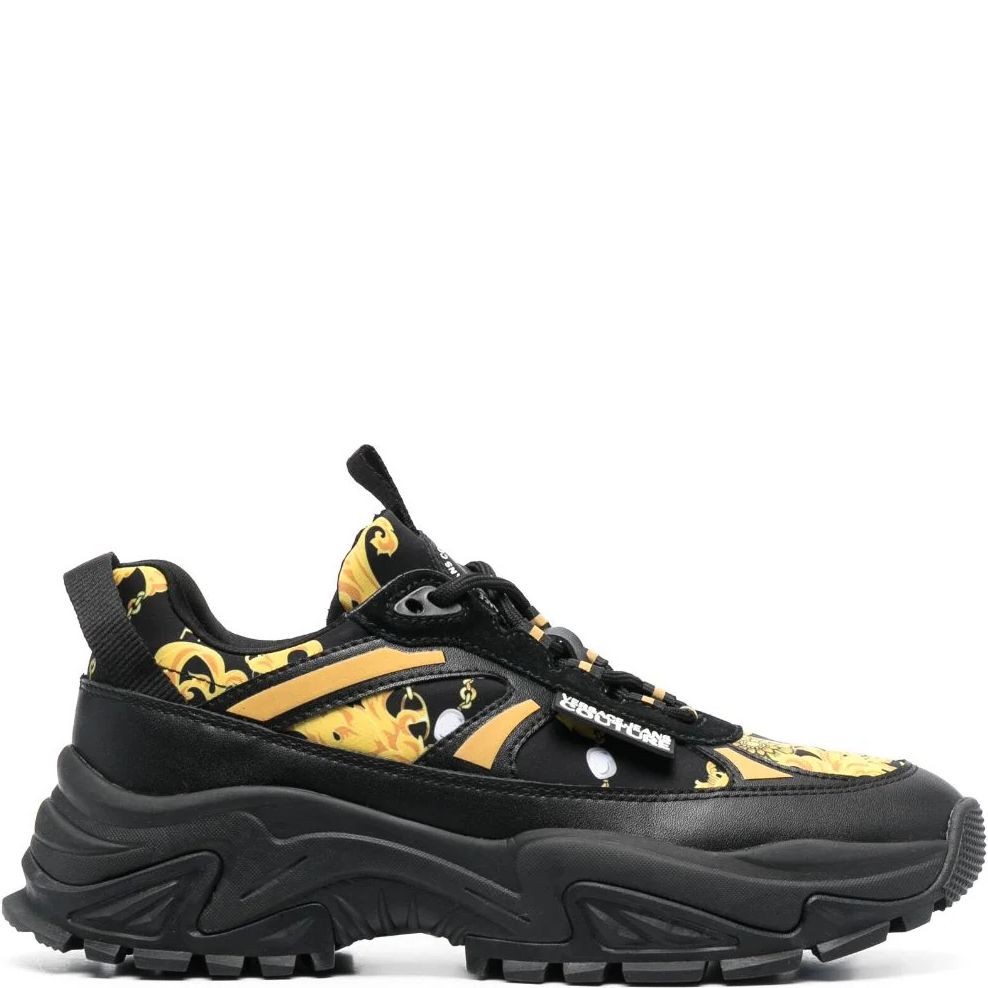 VERSACE JEANS CUTURE Bateliai - moterims, BLACK/GOLD, Hiker  sneakers 2
