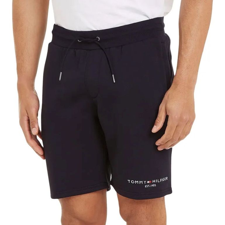 TOMMY HILFIGER Šortai vyrams, Juoda, Small tommy logo sweatshorts 2