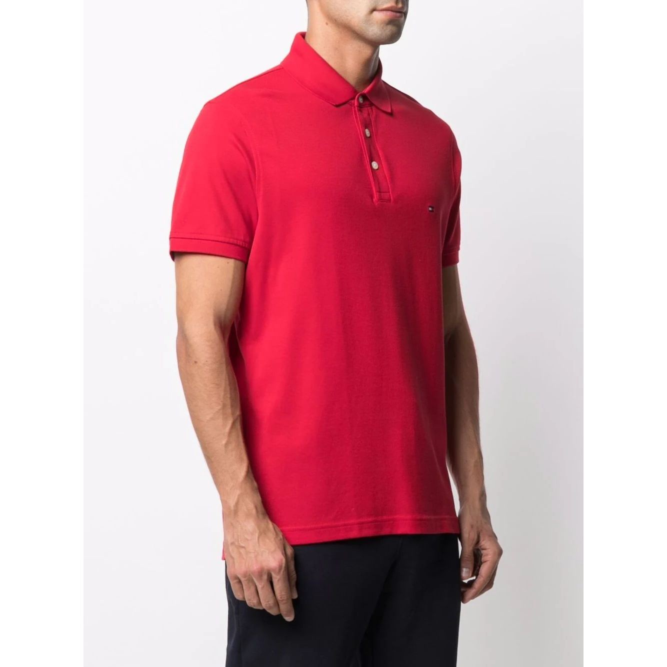 TOMMY HILFIGER Polo marškiniai ilgos rank. vyrams, Raudona, 1985 slim polo 3