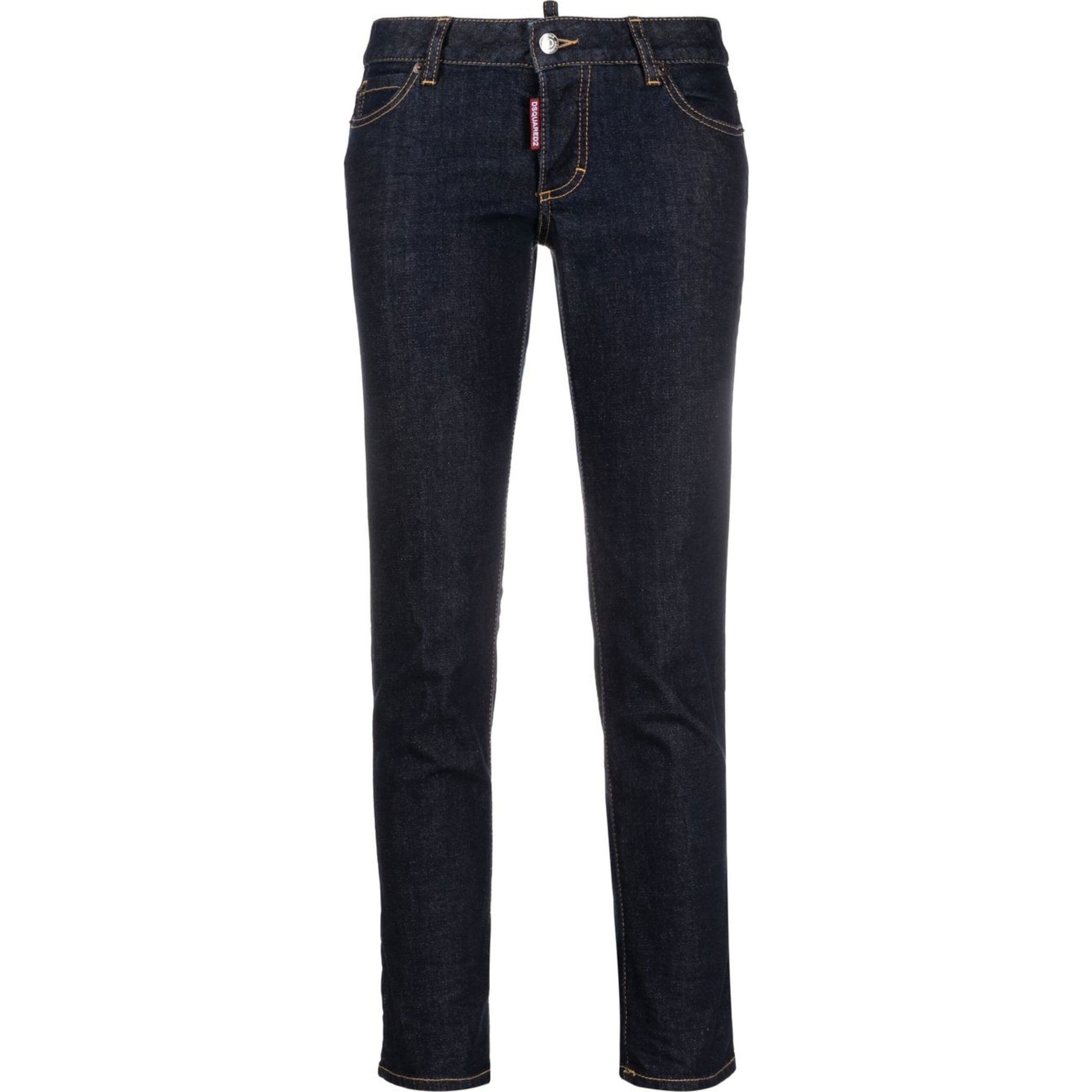 DSQUARED2 Aptempti džinsai moterims, Mėlyna, B-icon jennifer crop jean 1