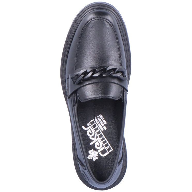 RIEKER Loaferiai moterims, Juoda, LOAFERS 6