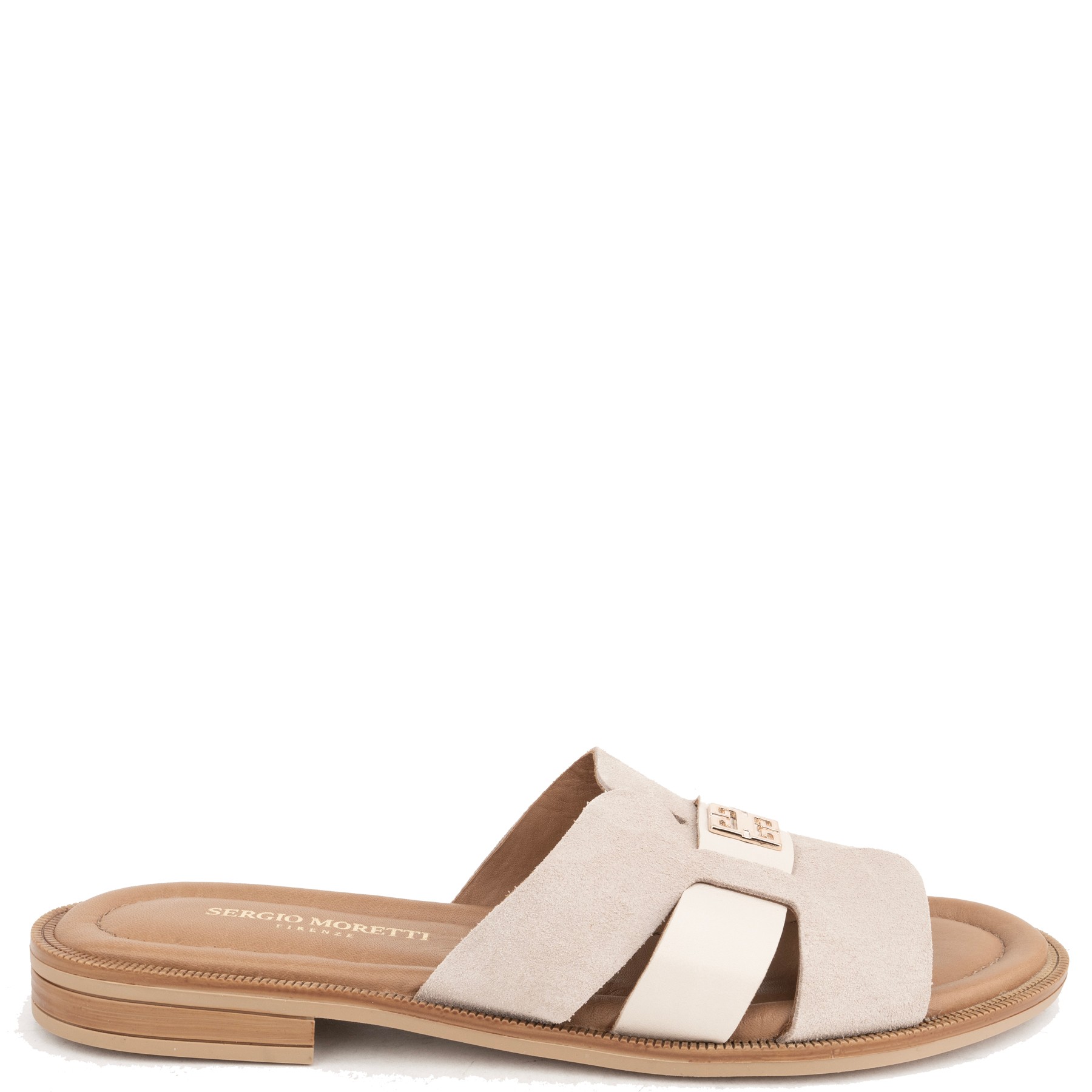 SERGIO MORETTI Šlepetės moterims, Smėlio, Slippers 2