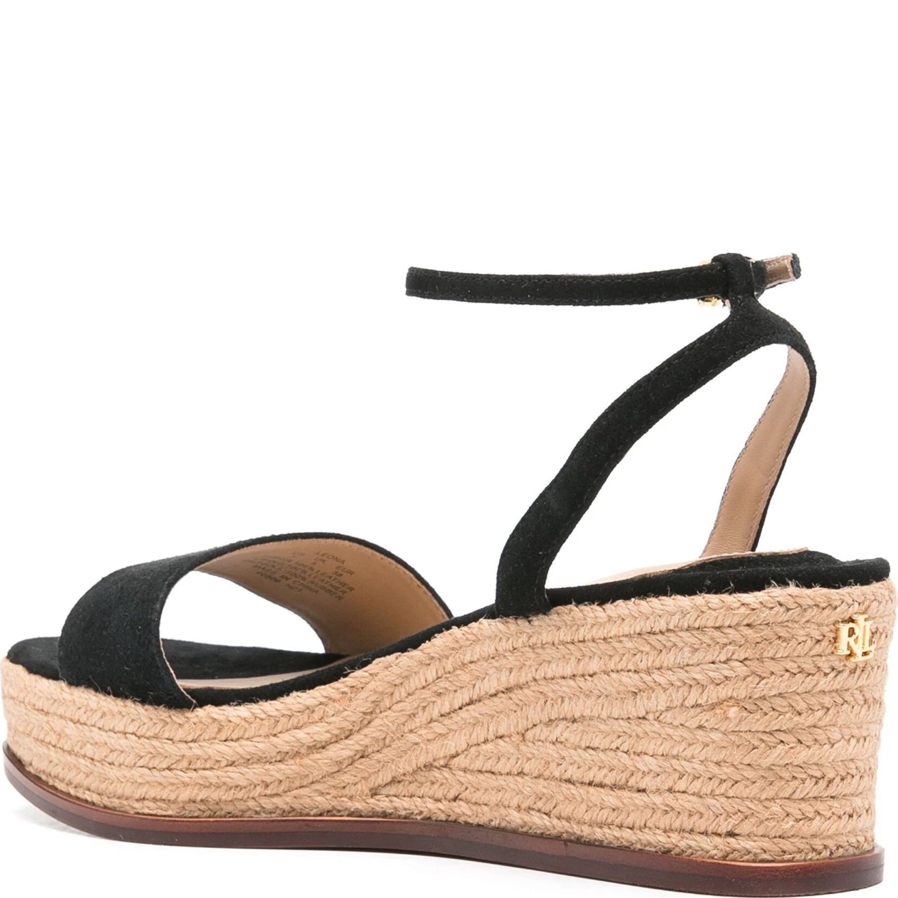 LAUREN RALPH LAUREN Basutės moterims, Juoda, Leona sandals 3
