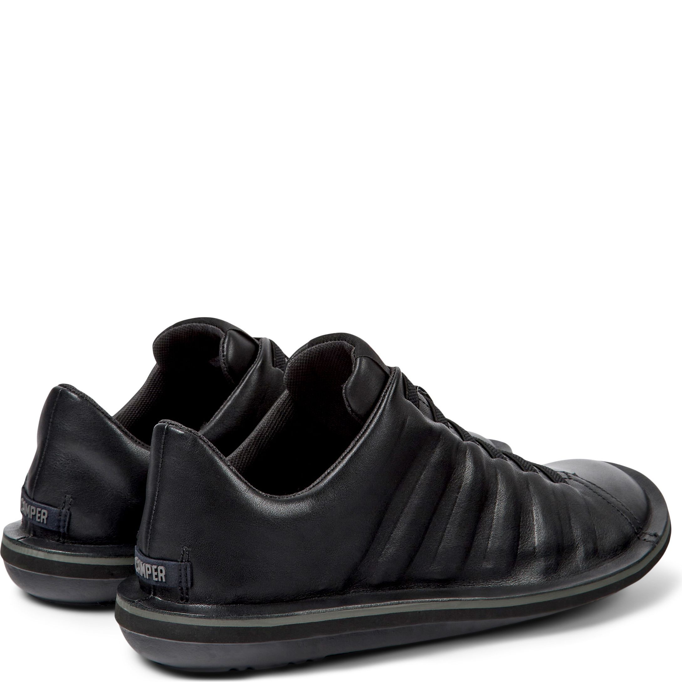 CAMPER Sportiniai bateliai vyrams, Juoda, Black leather sneakers 3