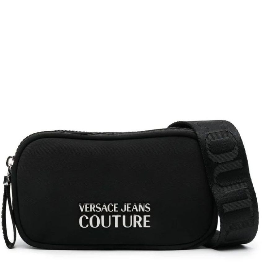 VERSACE JEANS CUTURE Rankinė per petį moterims, Juoda, Sporty logo  crossbody 1