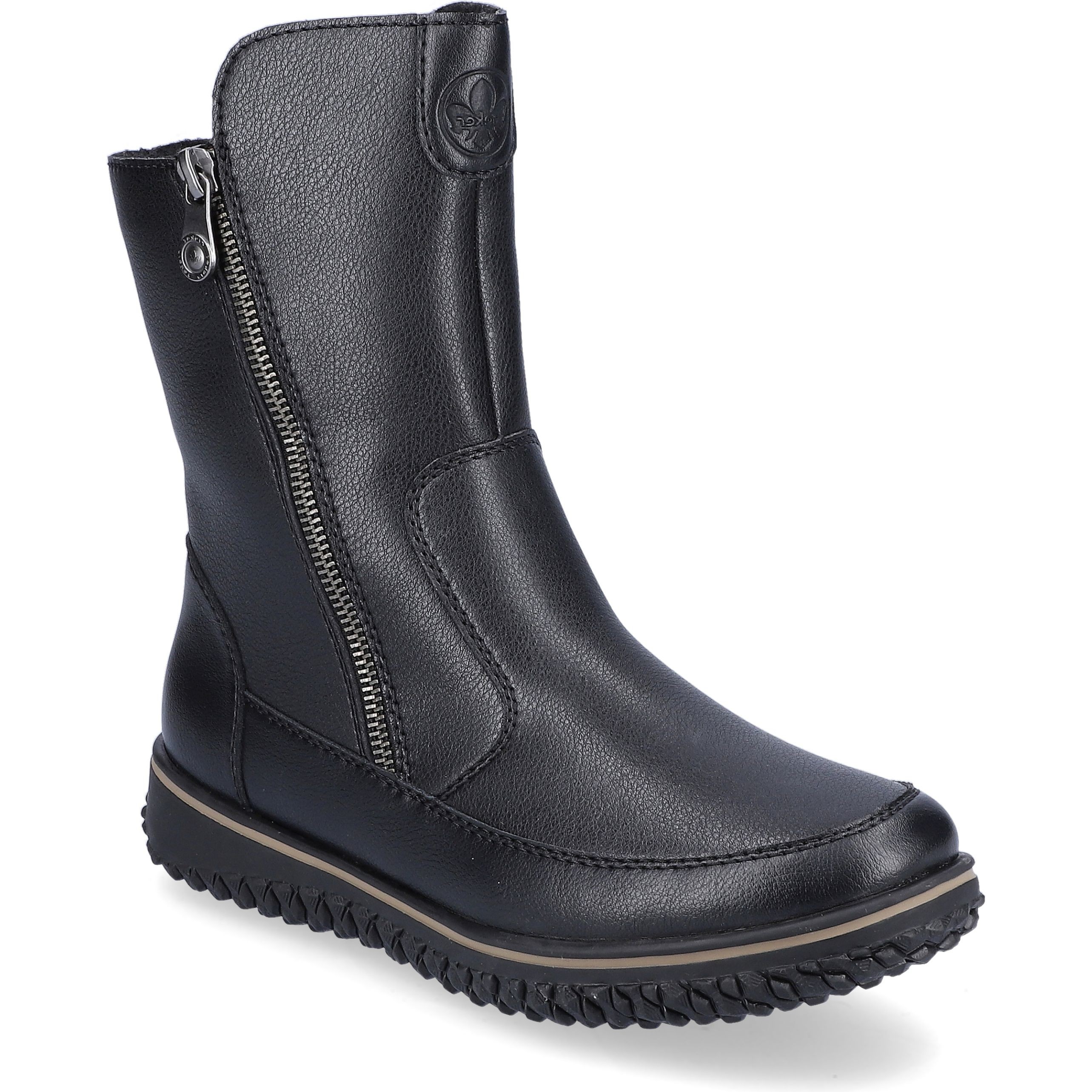 RIEKER Aulinukai moterims, Juoda, BOOTIES 1