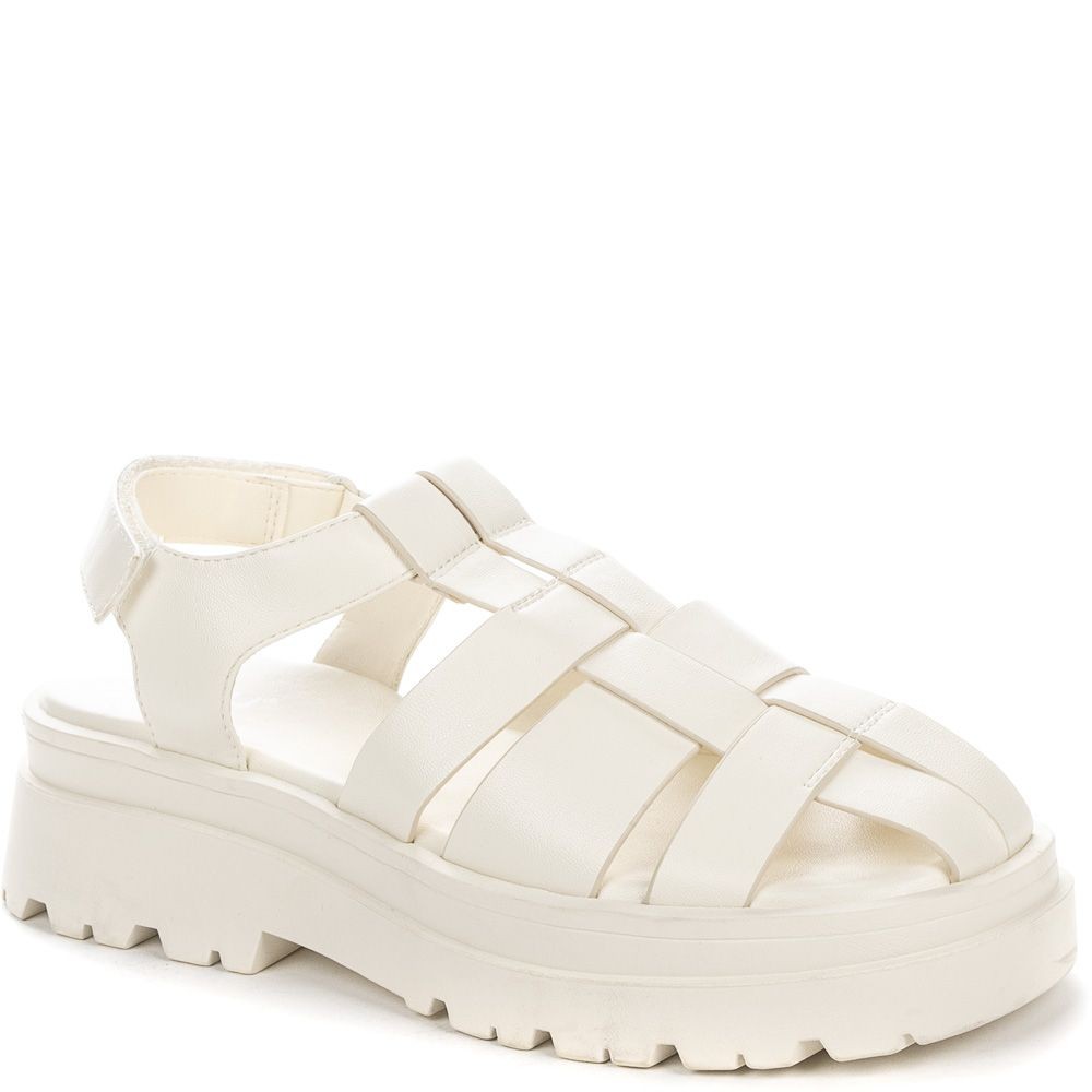 BETSY Basutės moterims, Balta, SANDALS