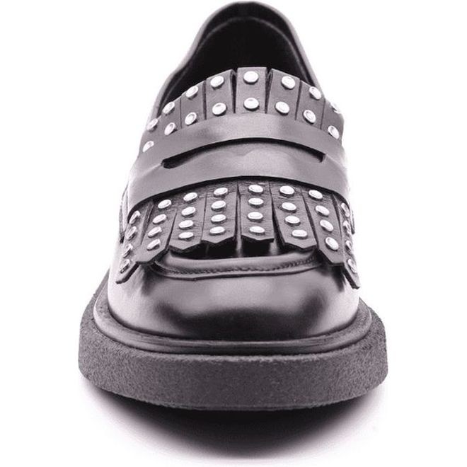 CARMENS Loaferiai moterims, Juoda, Brook fringe loafers 3