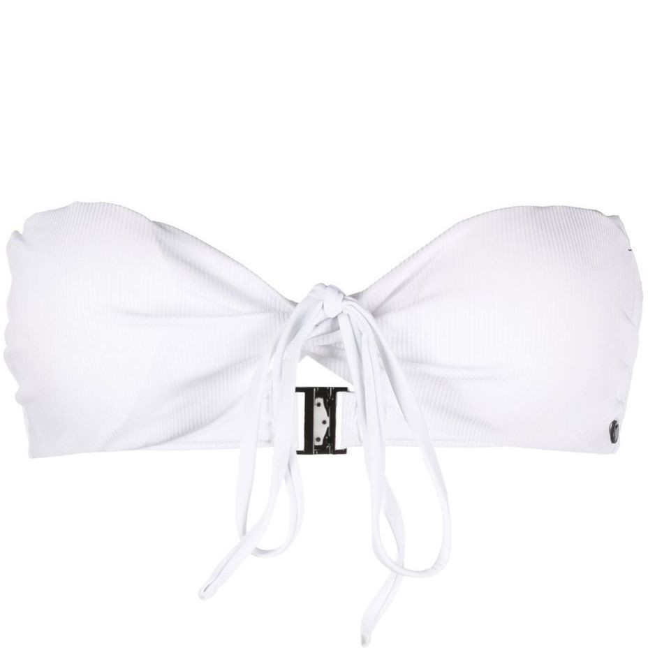 KARL LAGERFELD Viršutinė kostiumėlio dalis moterims, Balta, Karl dna bandeau 1