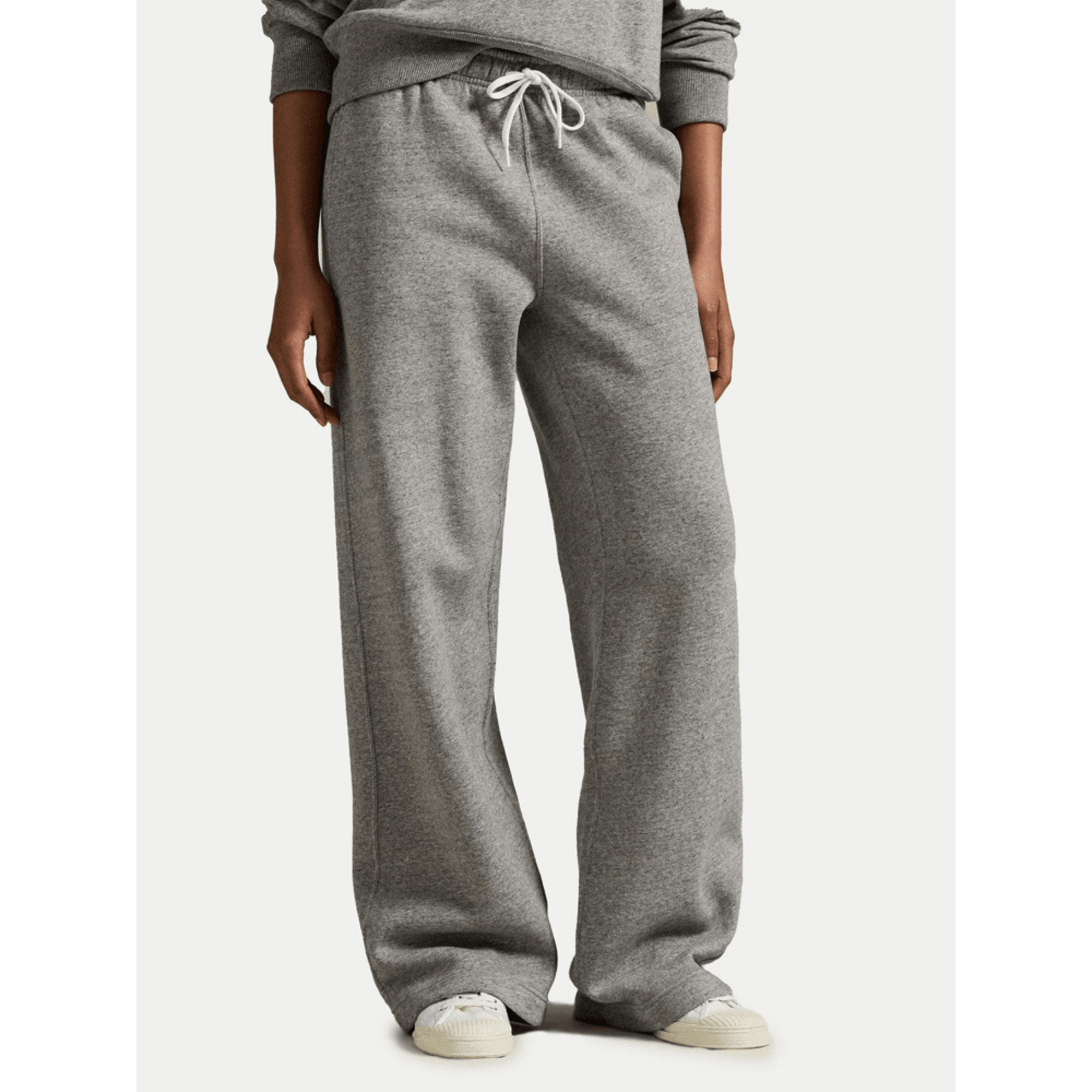 POLO RALPH LAUREN Laisvalaikio kelnės moterims, Pilka, Knit open bottom sweatpant 2