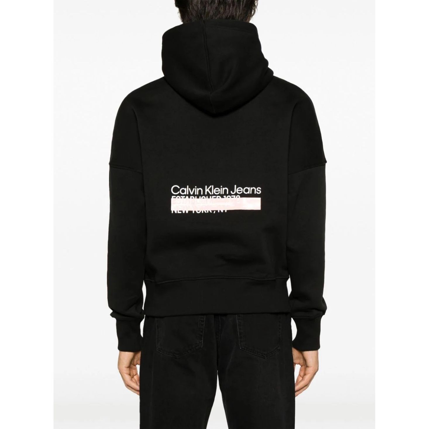 CALVIN KLEIN JEANS Džemperis vyrams, Juoda, Layered address hwk hoodie 3