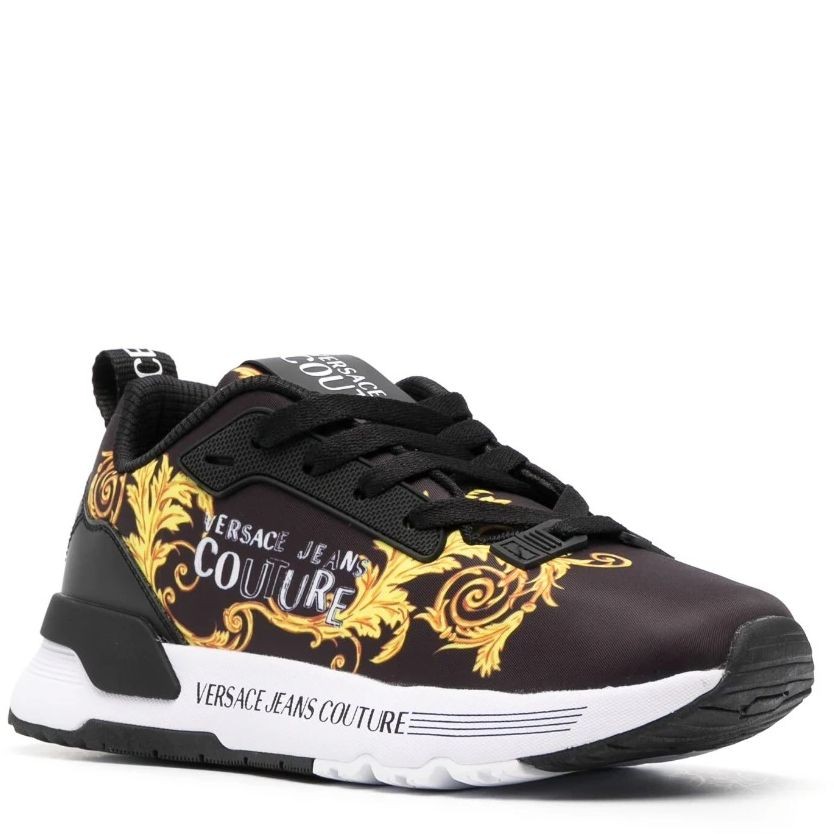 VERSACE JEANS CUTURE Bateliai - moterims, BLACK/GOLD, Fondo dynamic shoes 1
