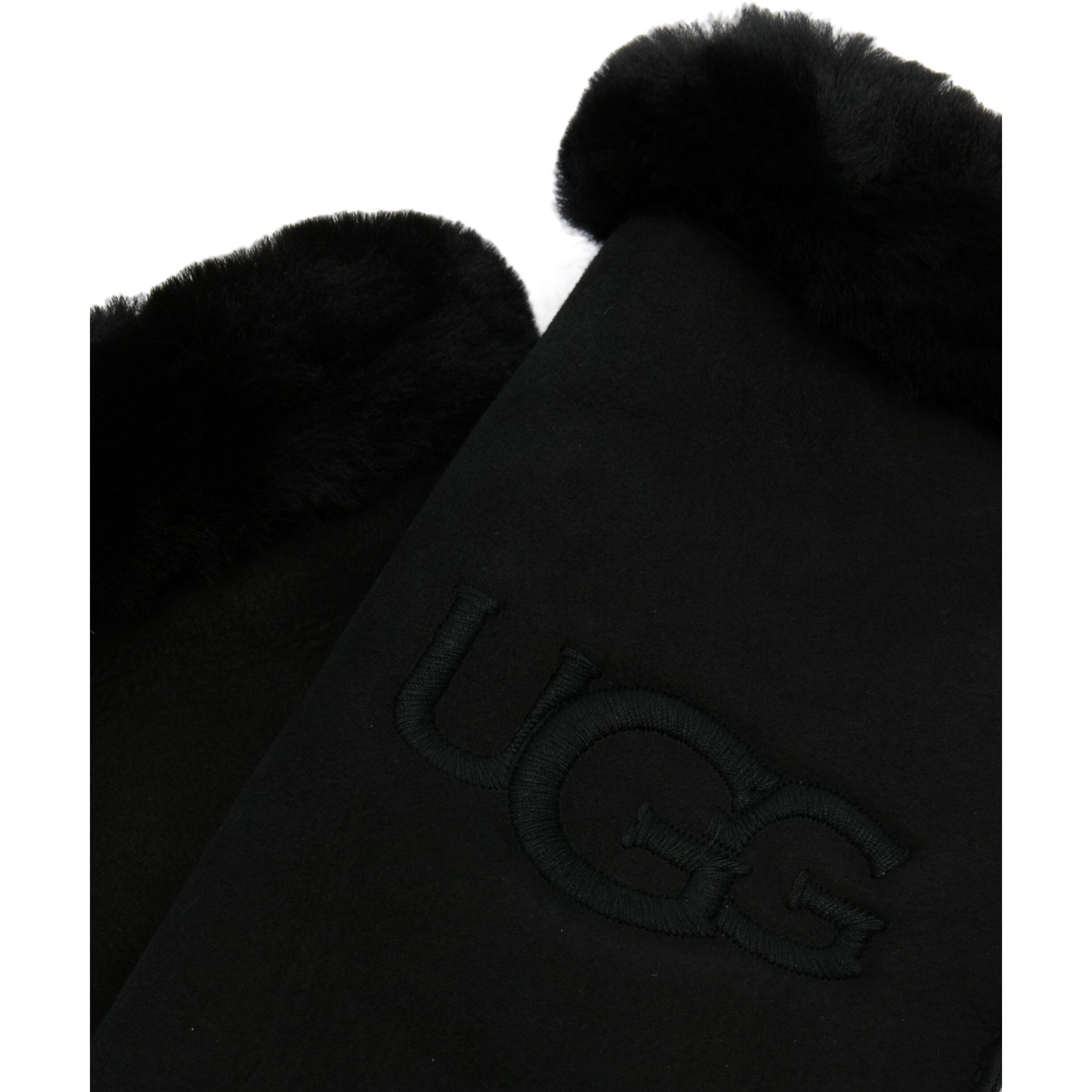 UGG Kumštinės pirštinės moterims, Juoda, Embroider mitten 2