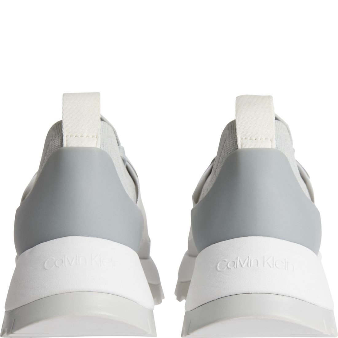 CALVIN KLEIN Sportiniai bateliai moterims, Pilka, Knit runner dynamic shoe 3