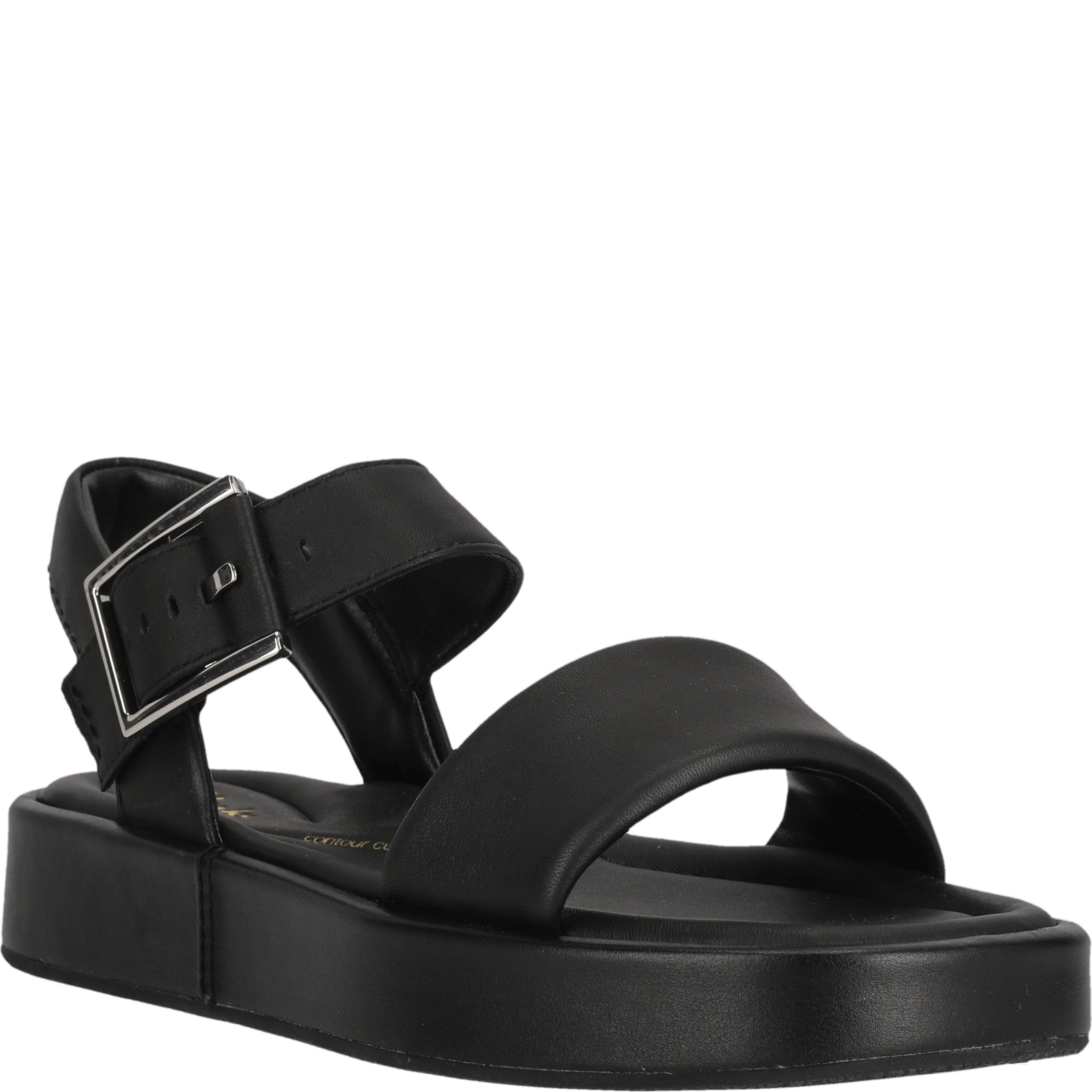 CLARKS Basutės moterims, Juoda, Alda Strap sandals 1