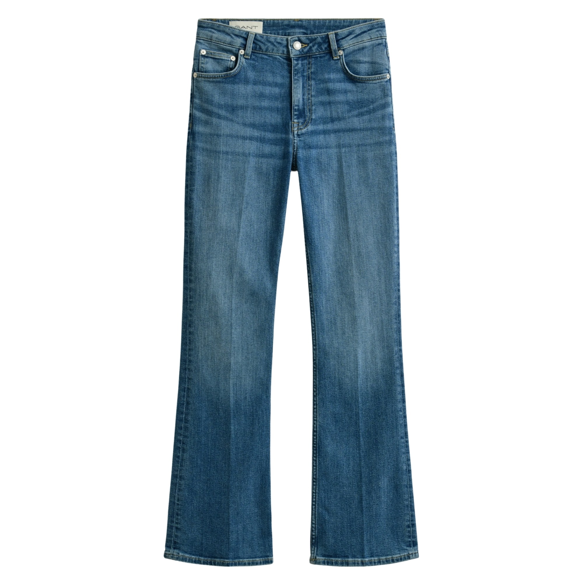 GANT Platėjantys džinsai moterims, Mėlyna, 4100307-972 Flared 1