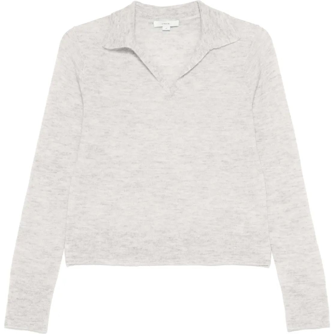 VINCE Megztinis moterims, Pilka, Silk blend polo