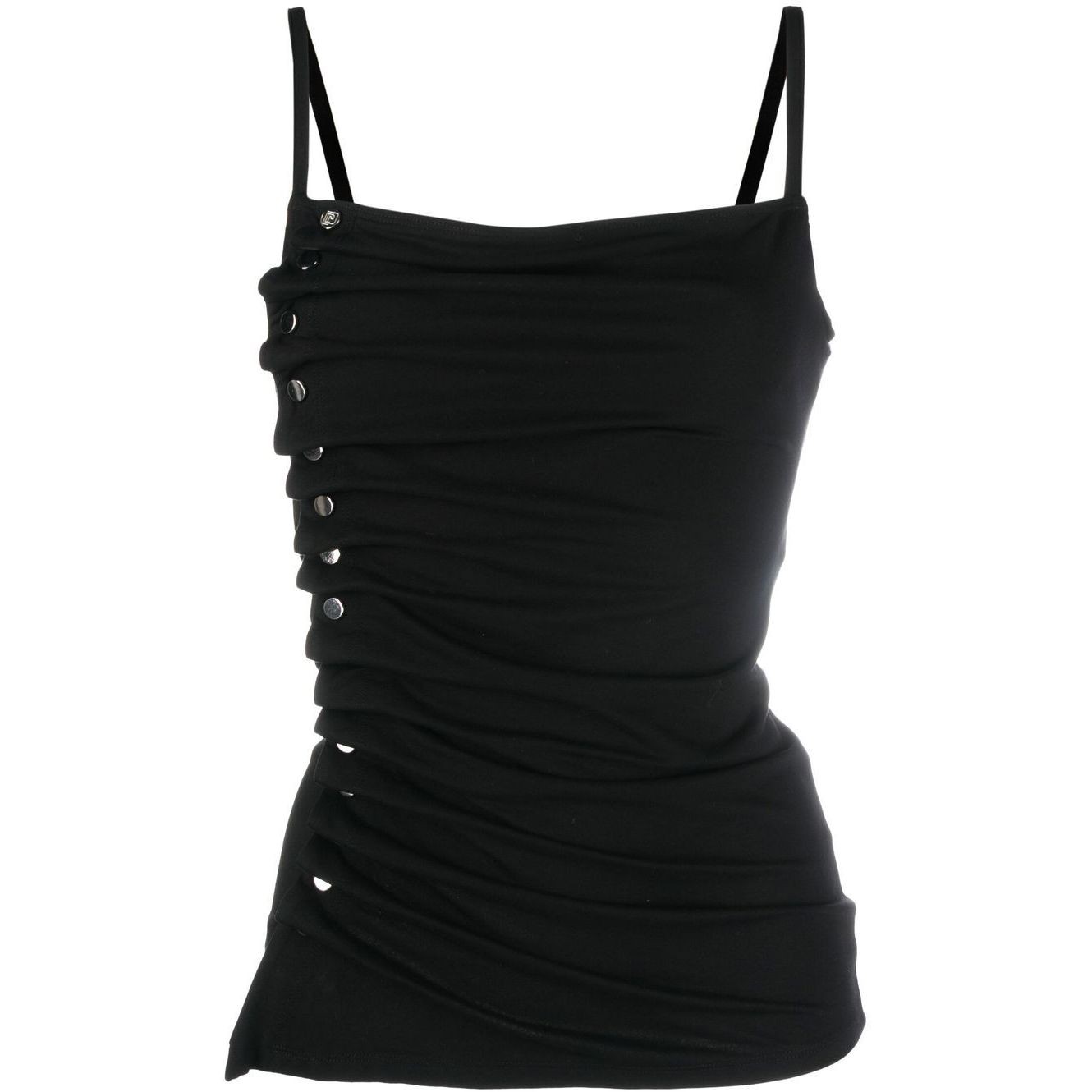 PACO RABANNE Palaidinės moterims, Juoda, Top with buttons