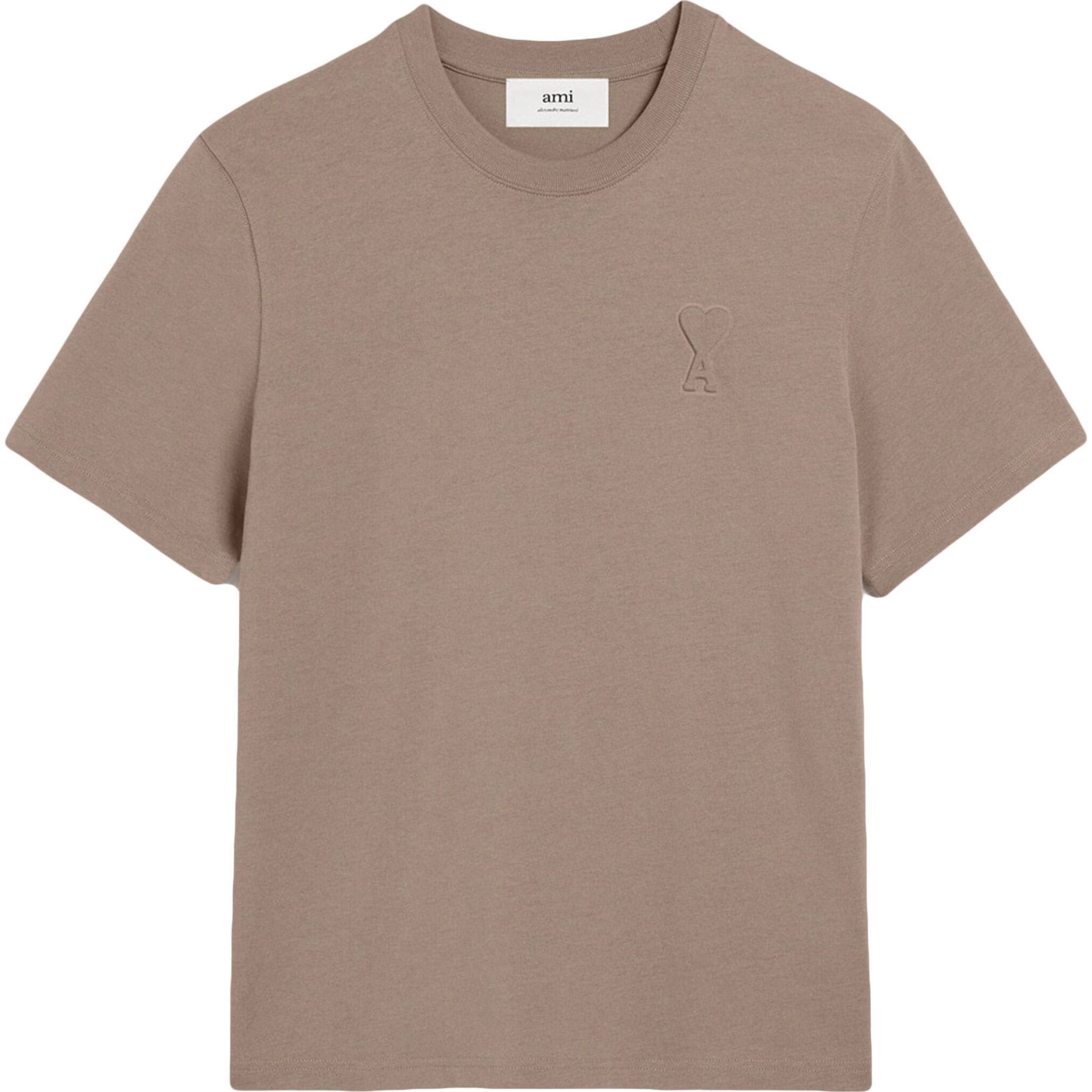 AMI PARIS Marškinėliai trump. rankovėmis, Smėlio, T-shirt