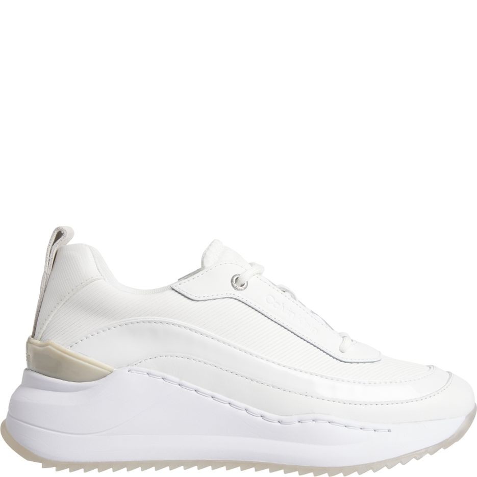 CALVIN KLEIN Sportiniai bateliai moterims, Balta, INTERNAL WEDGE LACE UP 2