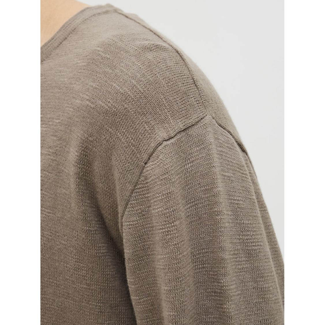 JACK & JONES Megztinis vyrams, Ruda, Summer knit crew neck 4