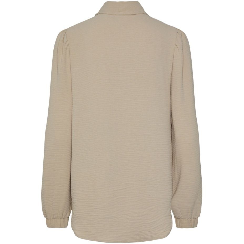 PIECES Marškiniai moterims, Balta, PCFLORE LS SHIRT 2