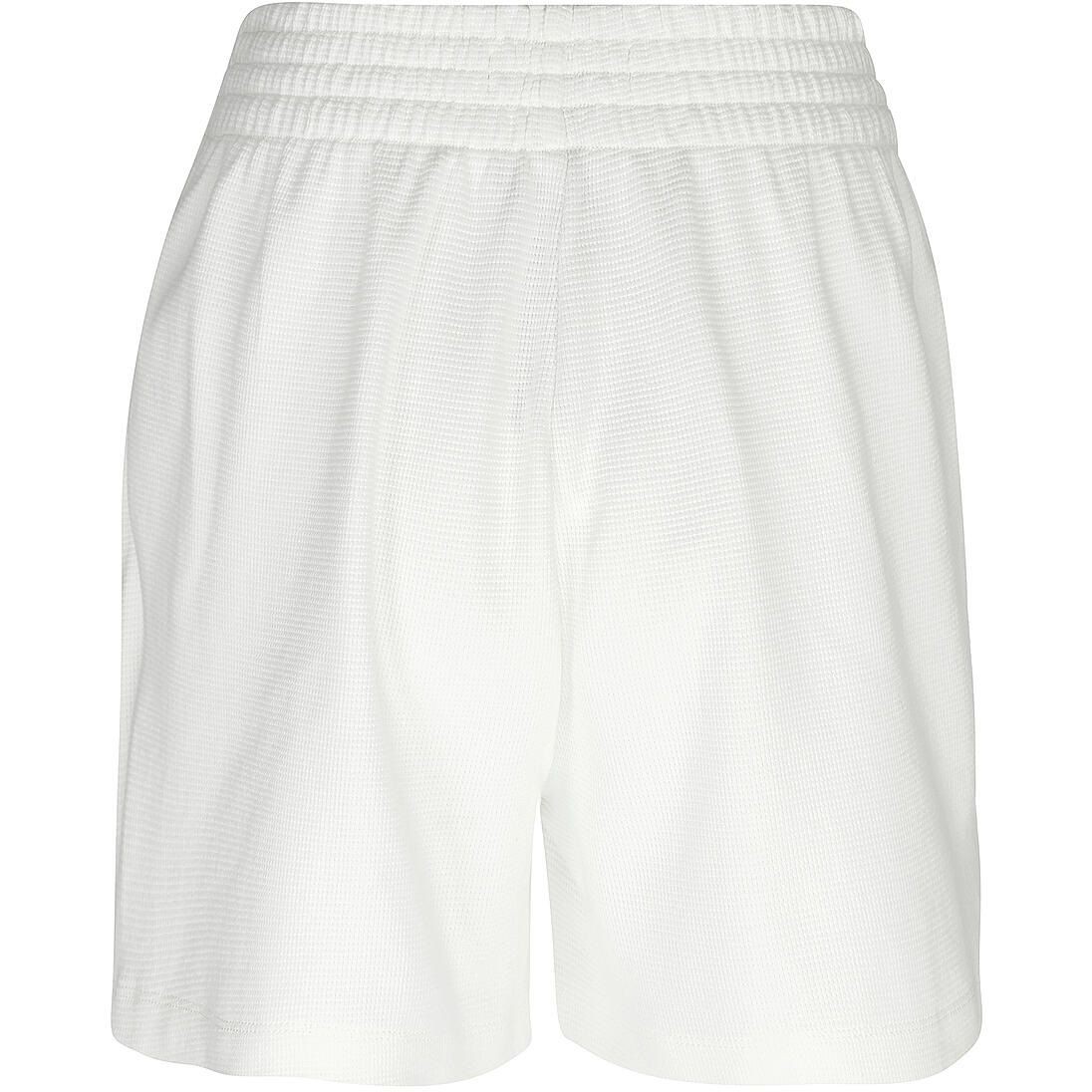 CALVIN KLEIN JEANS Šortai moterims, Balta, Waffle loose shorts 2