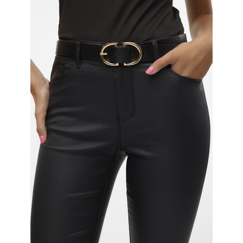 VERO MODA Kelnės moterims, Juoda, VMSEVEN NW SS SMOOTH 7