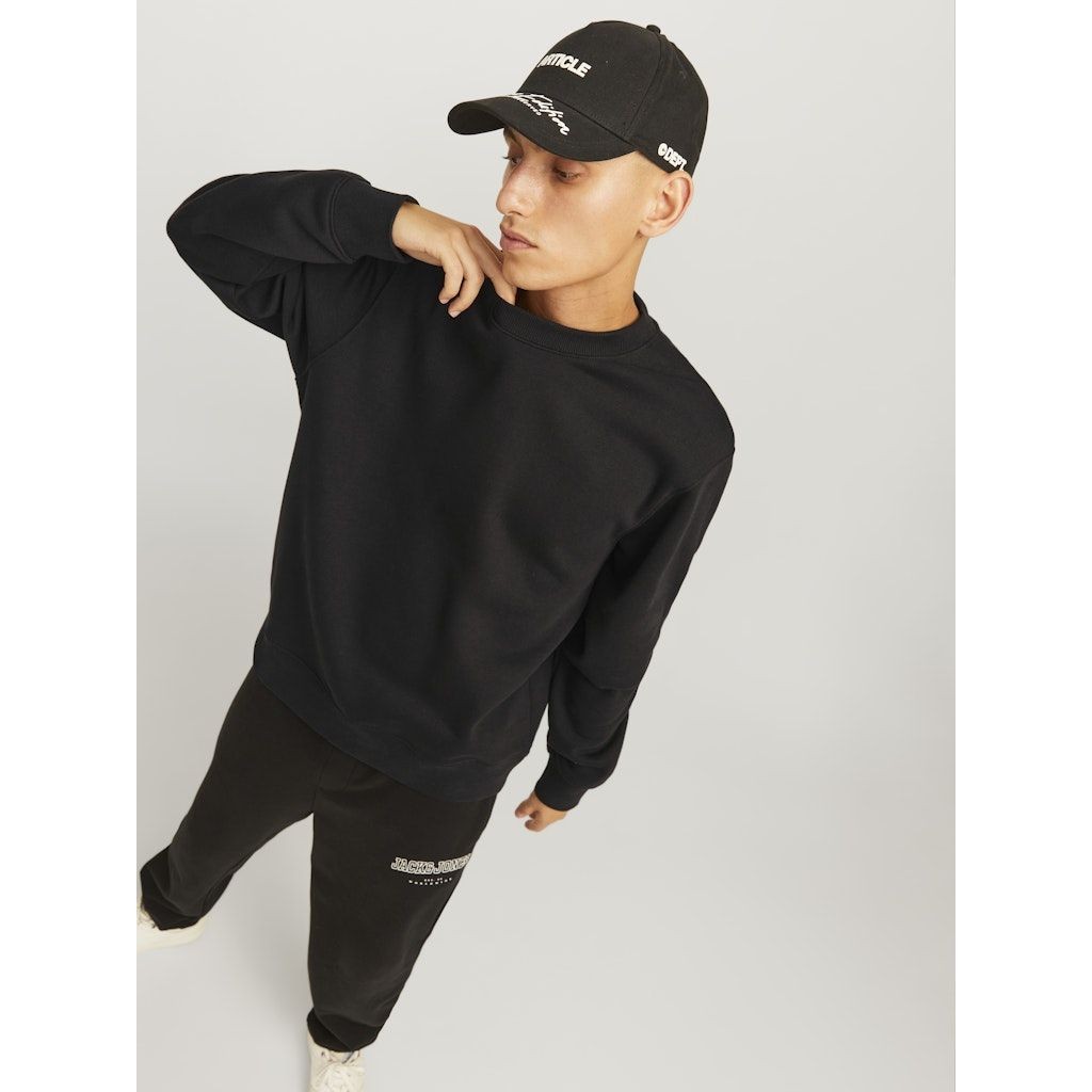 JACK & JONES Megztinis vyrams, Juoda, Urban edge sweat crew neck 6