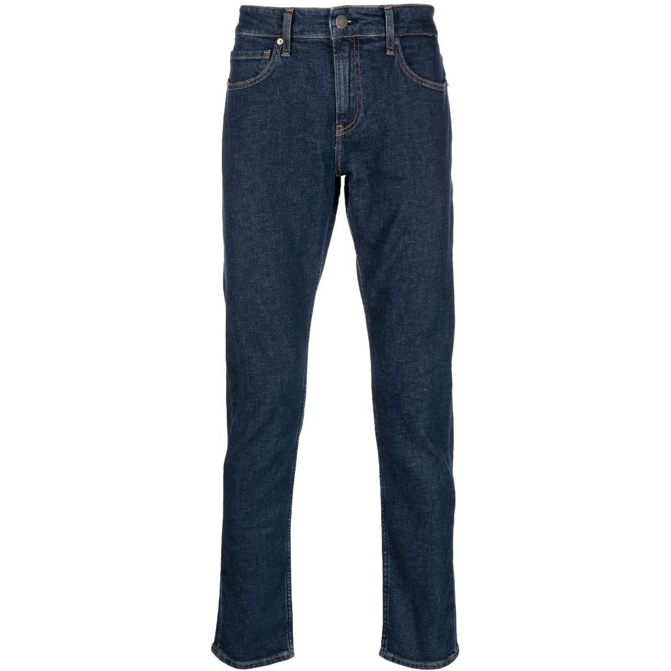 CALVIN KLEIN Aptempti džinsai vyrams, Mėlyna, Slim fit dark blue 1
