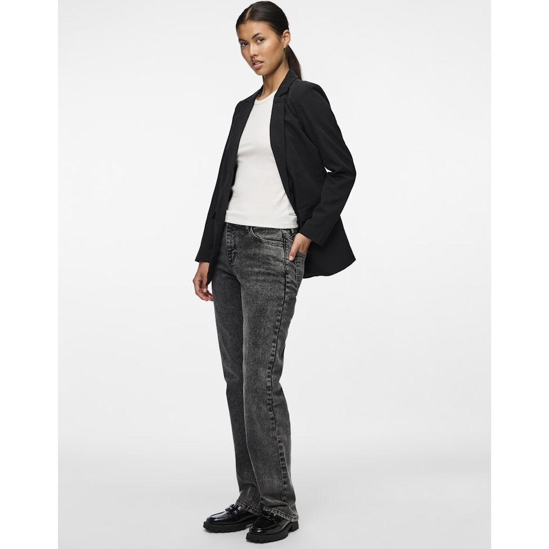 PIECES Švarkas moterims, Juoda, PCBOSSY LS LOOSE BLA 4