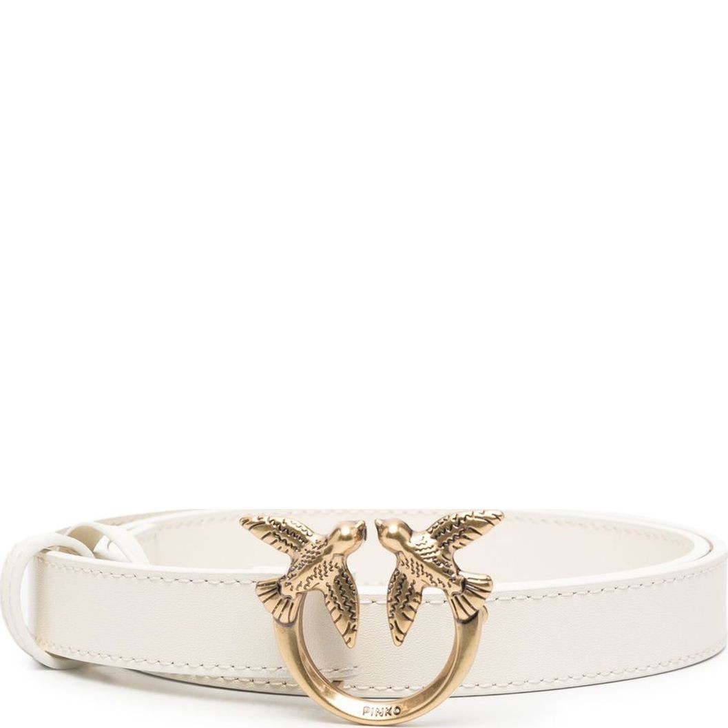 PINKO Diržas moterims, Balta, Love berry simply belt 1