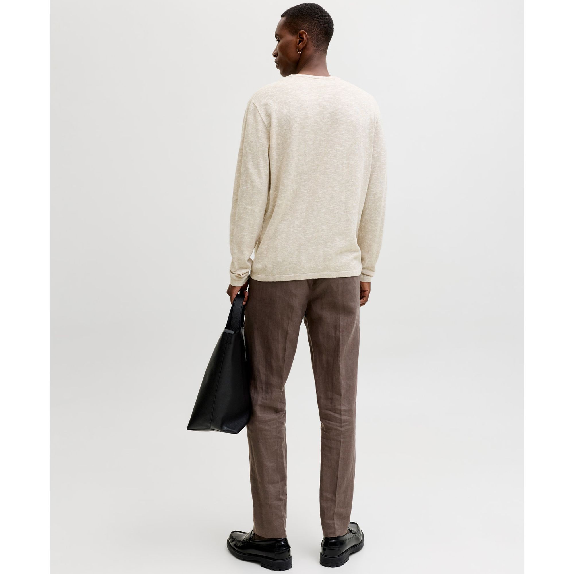 JACK & JONES Megztinis vyrams, Smėlio, Summer knit 2