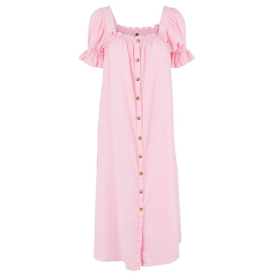 PIECES Midi suknelė moterims, Rožinė, PCVANESSA SS DRESS BC 1