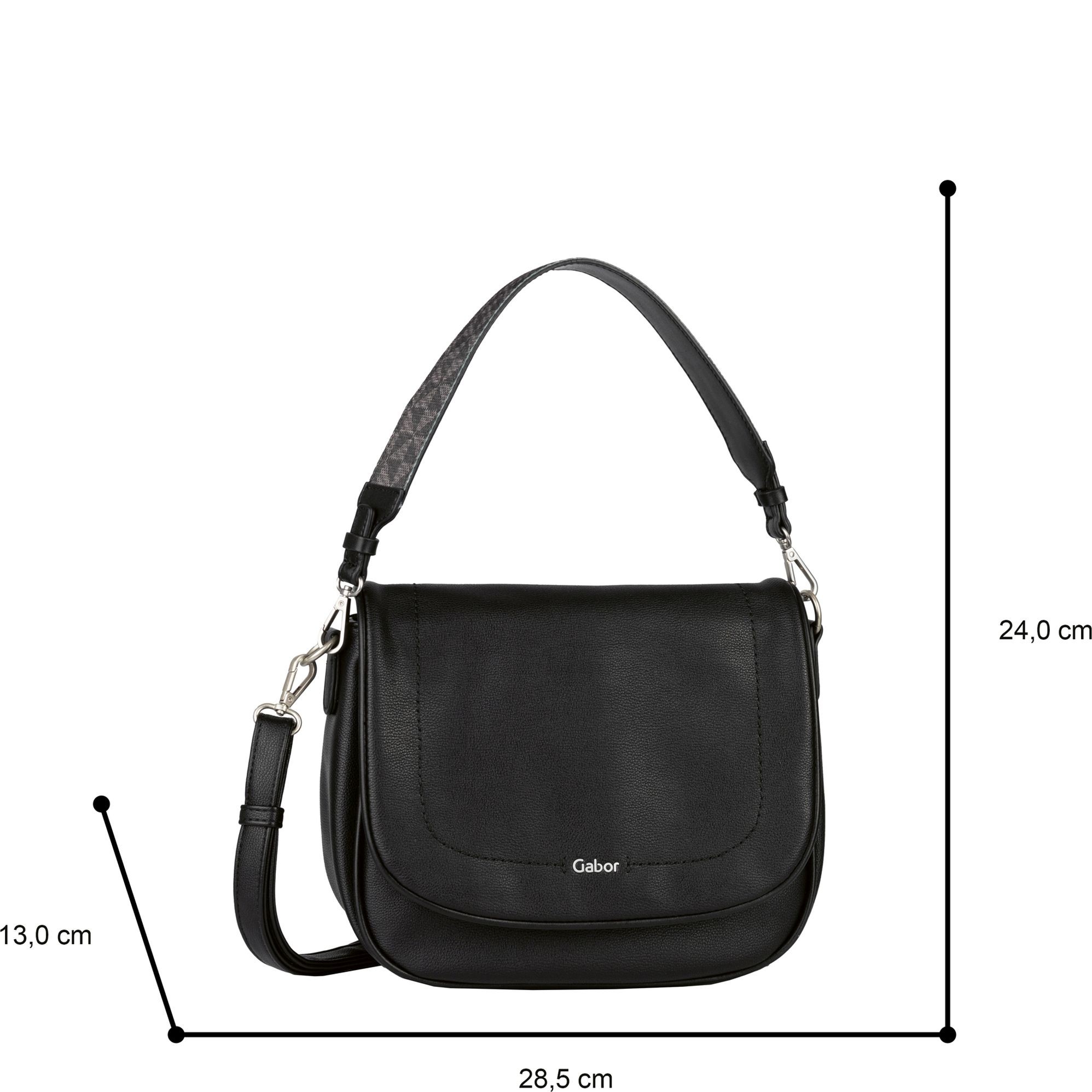 GABOR Rankinė, krepšys moterims, Juoda, Baila bag 5