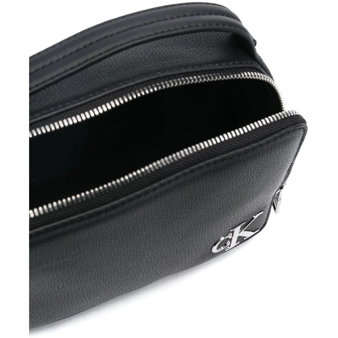 CALVIN KLEIN JEANS Rankinė per petį moterims, Juoda, MINIMAL MONOGRAM CAMERA BAG18 4