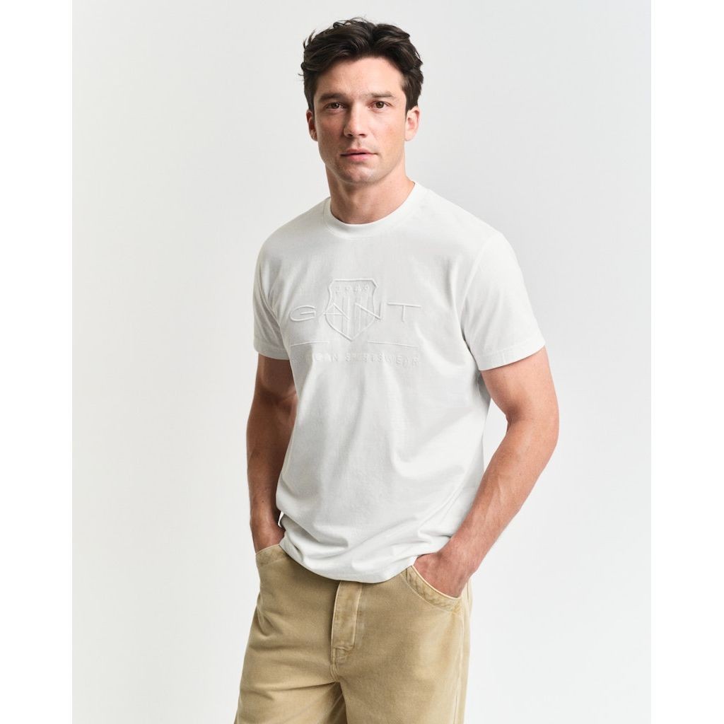 GANT Marškinėliai vyrams, Balta 7