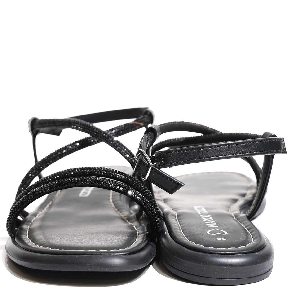 MARCO TOZZI Basutės moterims, Juoda, SANDALS 4