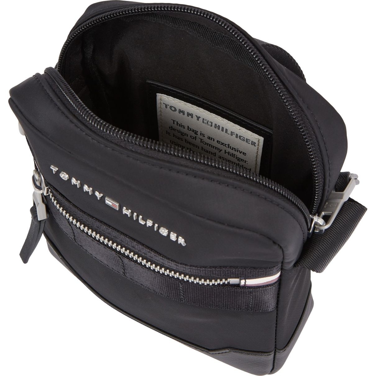 TOMMY HILFIGER Rankinė per petį vyrams, Juoda, Elevated mini reporter 4